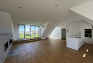 Traumhafte Maisonettewohnung mit Dachterrasse und Kamin - Blick auf den Stephansdom