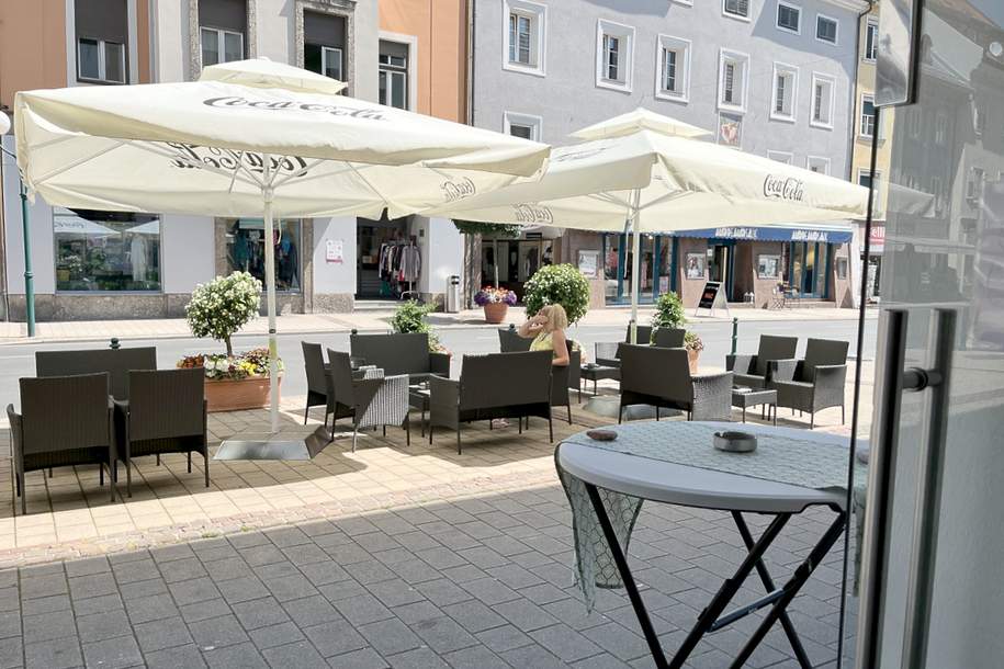 Top-Lage Hauptplatz Spittal – Café/Bistro/Weinbar Sofort verfügbar, Gewerbeobjekt-miete, 1.400,00,€, 9800 Spittal an der Drau