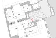 Charmante 2-Zimmer-Dachgeschosswohnung mit Süd-Terrasse und Kühlung nähe Arenbergpark