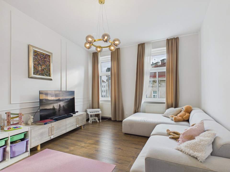 Euer erstes Familienzuhause im Altbau – 2,5 Zimmer mit Lift, Designküche und Ruhelage im 15. Bezirk