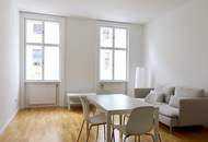 Lichtdurchflutete, neu möblierte 2-Zimmer-Altbauwohnung - Nähe Mariahilfer Straße