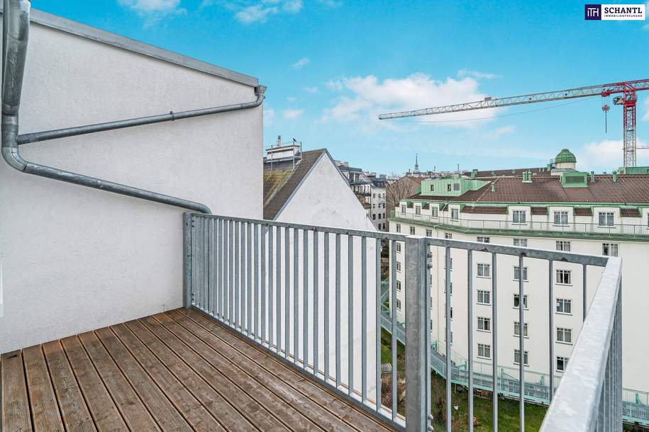 U4 Pilgramgasse ums Eck! Lichtdurchflutete Dachgeschosswohnung mit hofseitiger Terrasse + ausgezeichnete Infrastruktur! TOP-Investment in einer TOP-Gegend! Jetzt zugreifen!, Wohnung-kauf, 599.000,€, 1050 Wien 5., Margareten