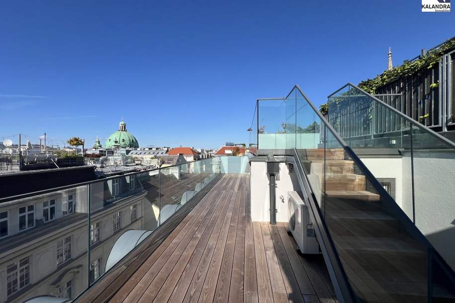 360 TOUR // LUXURIÖSE DACHGESCHOßWOHNUNG AM GRABEN, Wohnung-miete, 2.294,99,€, 1010 Wien 1., Innere Stadt