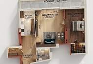 Modernisierte Top-2-Zimmer-Wohnung mit Fernblick & Loggia