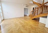 TOPLAGE, BÖRSE-NÄHE, klimatisierte 157 m2 Maisonette mit 18 m2 Terrasse, 4 Zimmer, Küche, Wintergarten, 2 Bäder, Zelinkagasse