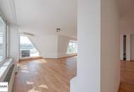 **Wohllebengasse: großzügige Dachgschosswohnung mit Terrasse u. Fernblick - Nähe Belvedere / Innenstadt **
