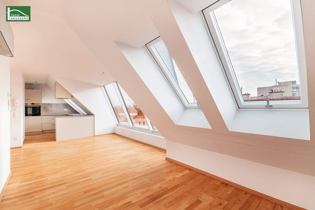 Attraktive 4-Zimmer-Dachgeschoss-Maisonette mit Einbauküche, Terrasse und Klimaanlage!