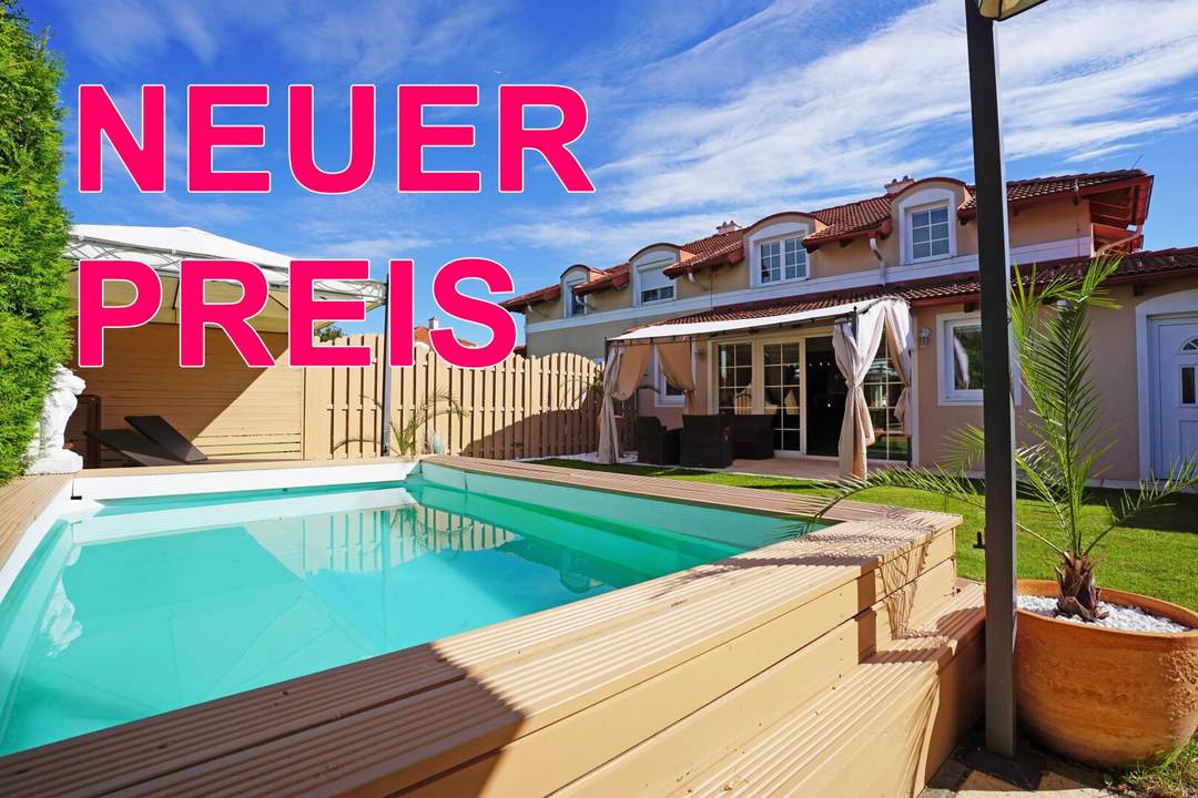 Der nächste Sommer kommt bestimmt! Einfamilienhaus mit Pool nur 14 km südlich von Wien