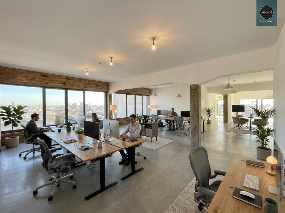 Einzigartiges Panorama Loft mit Balkon in der Brotfabrik Wien!