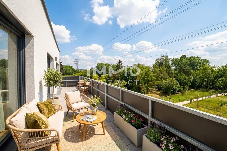 Traumhafte 3-Zimmer Wohnung mit großer hofseitiger Terrasse, Wohnung-kauf, 465.500,€, 1220 Wien 22., Donaustadt