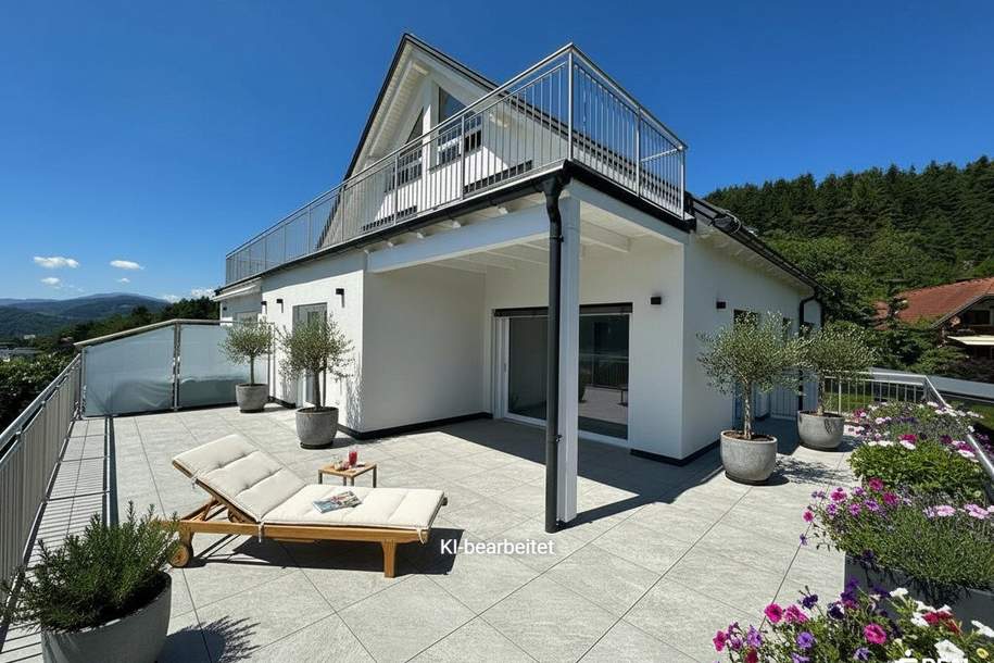 Exklusive Erstbezug-Wohnung mit Panoramablick auf den Wörthersee, Wohnung-kauf, 565.000,€, 9210 Klagenfurt Land