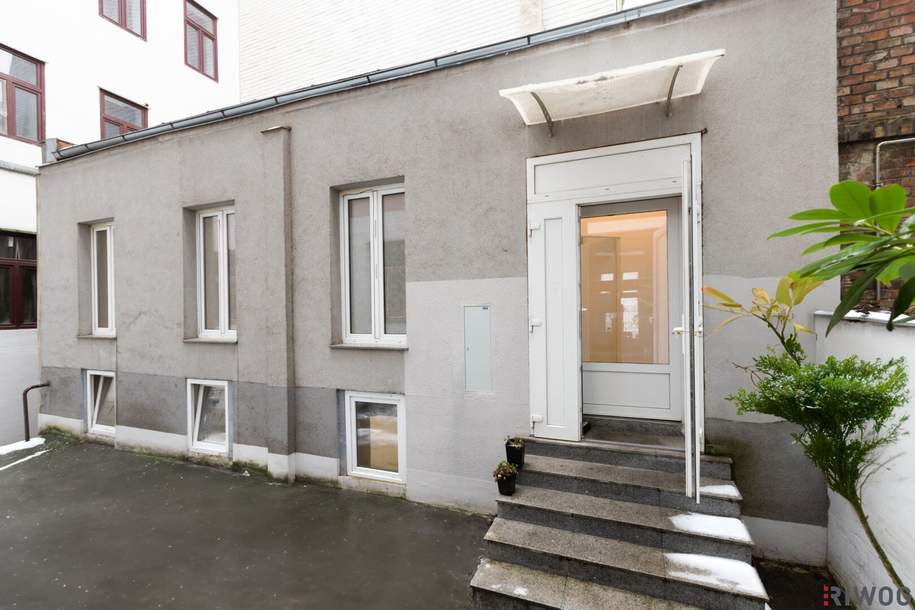 Unbefristet // EIGENES HOFHAUS - Büro + Werkstatt/Lager Kombination, Gewerbeobjekt-miete, 1.000,00,€, 1050 Wien 5., Margareten