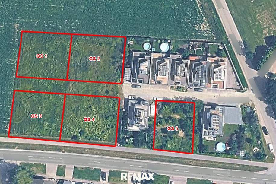 BAUGRÜNDE! Zwischen 580 m² und 716 m², Grund und Boden-kauf, 150.000,€, 2452 Bruck an der Leitha