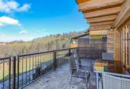 Blockhaus-Chalet A mit traumhaftem Ausblick in idyllischer Ruhelage