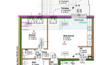 Schöne 2-Zimmer-Wohnung mit 14,5 m² großer Terrasse und Garagenplatz