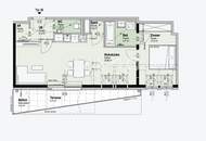 BEIM DONAUUFER: Effizient investieren - Klimatisierter 2-Zimmer-Erstbezug im Dachgeschoss