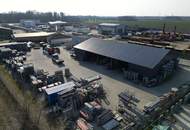 Betriebsgelände mit Halle in Untersiebenbrunn