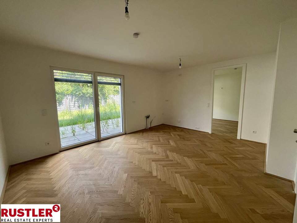 Erstbezug! Hochwertige 2-Zimmer Gartenwohnung in ruhiger Lage - zu verkaufen