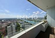 DANUBEFLATS: Liebenswertes Studio mit fantastischem Balkon (Doorman, Gym, Spa, Pool, Lounges)