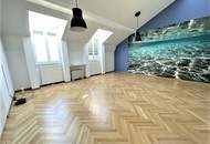 GONZAGAGASSE, BÖRSE-NÄHE, klimatisiertes 122 m2 Dachgeschoss mit 8 m2 Terrasse, 3 Zimmer, Komplettküche, 2 Bäder, Parketten