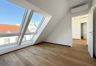 Klimatisierte Dachgeschosswohnung mit großzügiger Dachterrasse | LUFT-WÄRME-PUMPE