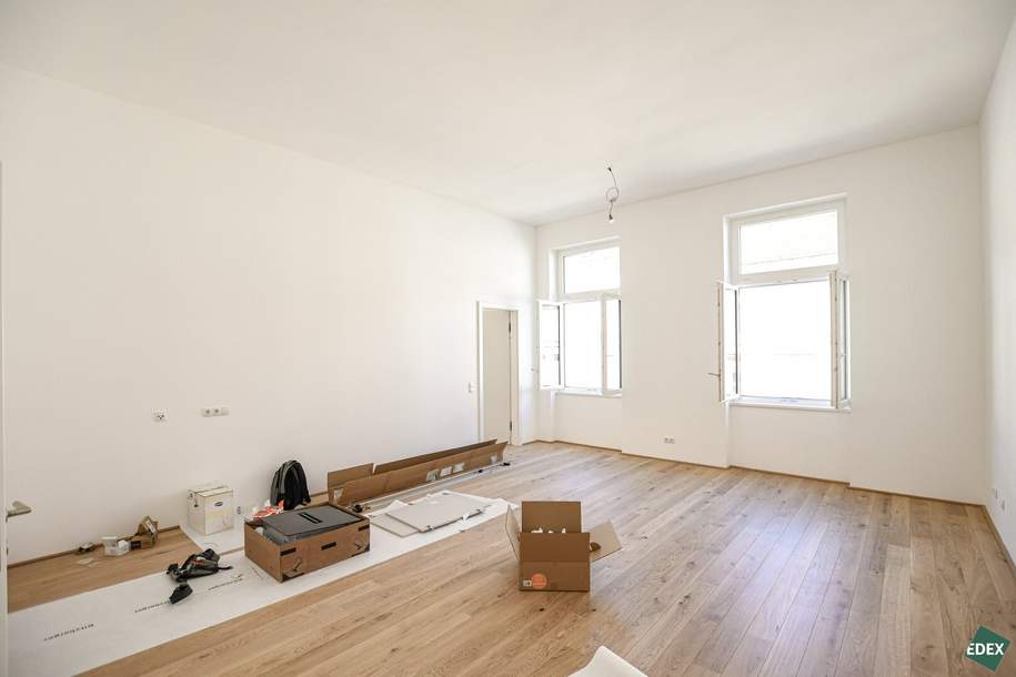Erstbezug: Traumhafte 5-Zimmer Altbauwohnung mit Balkon beim Rochusmarkt, Wohnung-miete, 2.689,67,€, 1030 Wien 3., Landstraße