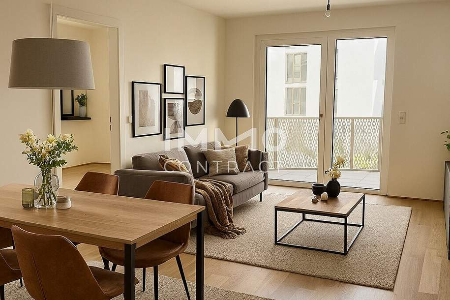 WOW! Provisionsfrei, MEGA PREIS und Erstbezug! Nähe U1 Leopoldau: 2 Zimmer mit Balkon, Wohnung-kauf, 270.000,€, 1210 Wien 21., Floridsdorf