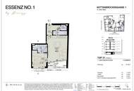ESSENZ NO. 1 - Gut aufgeteilter Erstbezug (52 m²) im 1. DG mit wenig Schrägen | 6 m² Loggia, 2 Zimmer