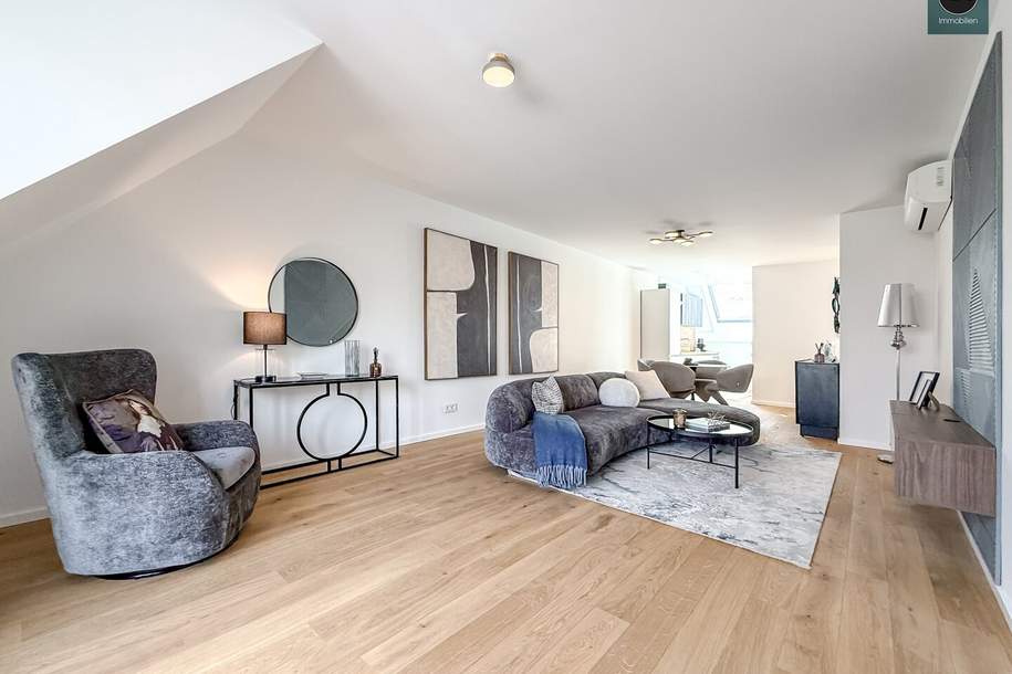 Erstbezug: Luxuriöse Dachgeschoss Wohnung auf einer Ebene mit Balkon in Währinger Toplage! Klimatisiert, Smart-Home!, Wohnung-kauf, 749.000,€, 1180 Wien 18., Währing