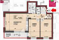 MODERNE 3-ZIMMER-WOHNUNG MIT BALKON, LIFT &amp; FUSSBODENHEIZUNG – NAHE U1 KAGRAN &amp; DONAU ZENTRUM