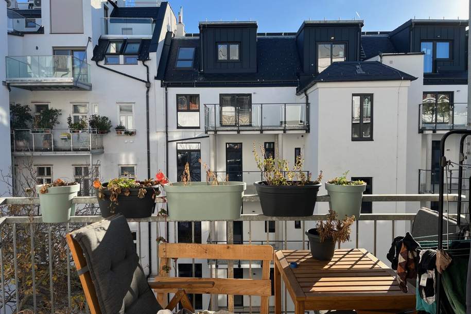 Währinger Gürtel - 2 Zimmer Altbau mit hofseitigem Balkon, Wohnung-miete, 958,47,€, 1090 Wien 9., Alsergrund