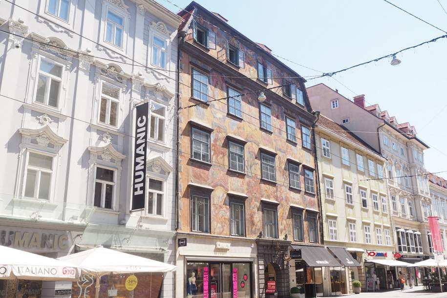 Bürofläche im "gemalten Haus" in Top-Lage zu vermieten - nahe dem Hauptplatz / Herrengasse 3 - Top 512, Gewerbeobjekt-miete, 941,50,€, 8010 Graz(Stadt)