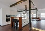 Einzigartiges Penthouse-Loft und 230m² Dachterrassen-Oase Nähe UNO-City inklusive 50m² Ausbaureserve