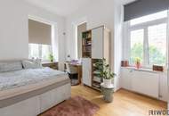 Zentral begehbare lichtdurchflutete 3-Zimmer-Altbauwohnung | 2 Bäder | nahe Rennweg