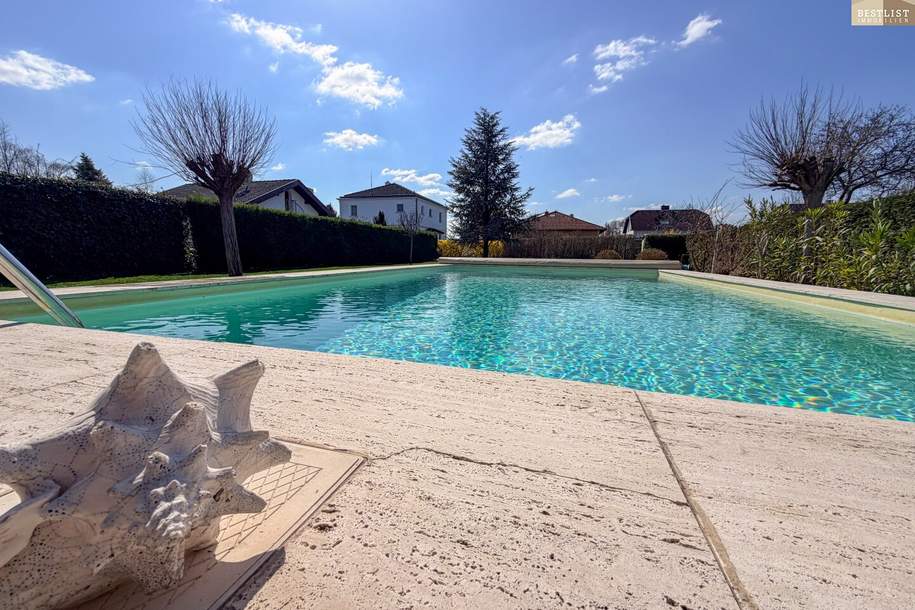 Seltene Gelegenheit: 1.089 m² Grundstück mit Pool und Bungalow in Baden, Haus-kauf, 629.000,€, 2500 Baden