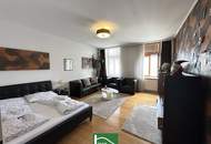 Innenstadt-nahe Lage direkt bei der U1 Vorgartenstraße - Möbliertes Apartment mit Lift im Gebäude! Schlafzimmer in Innenhof-Ausrichtung