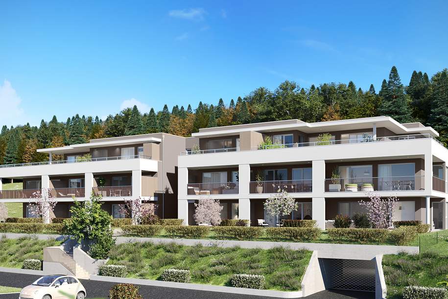 Velden HILLS! 2-Zimmer-Neubauwohnung mit Bergblick, Wohnung-kauf, 348.000,€, 9220 Villach Land