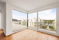 Meisterstück moderner Architektur: Penthouse mit 230m2 Terrasse & Wasserblick
