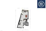 Traumhafte 3-Zimmer-Maisonette mit 3 Terrassen über 2 Etagen (13./14. Stock) im Gasometer