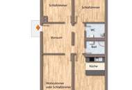 Helle 3-Zimmer-Mietwohnung mit 4 Loggien in zentrumsnaher Lage von Bad Ischl