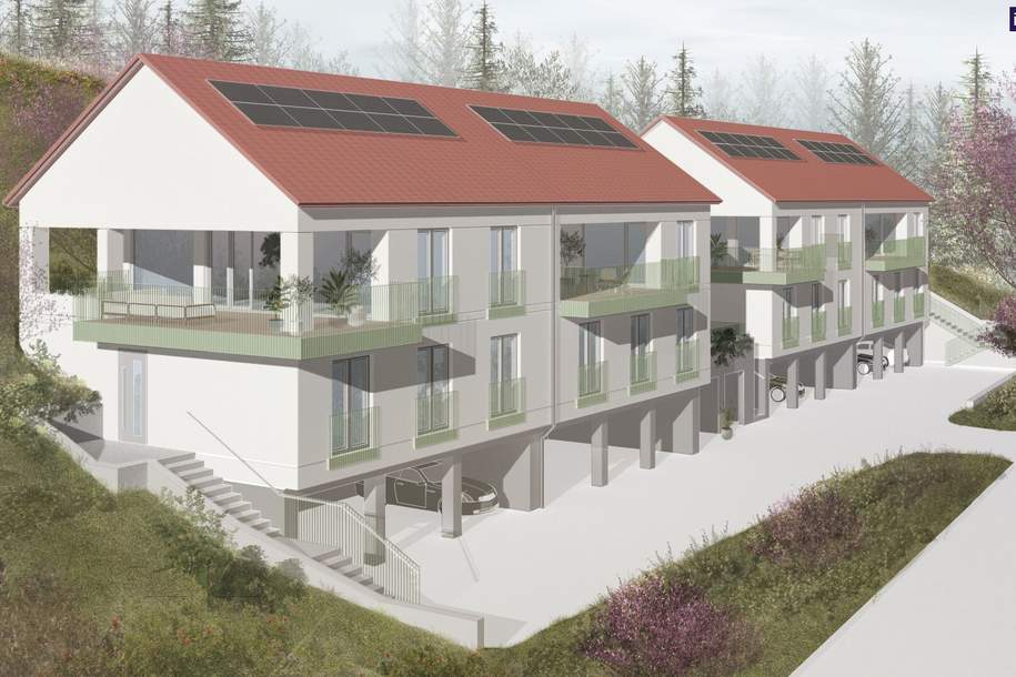 Baugrund inkl. Bewilligung für Wohnbauprojekt mit 4 Doppelhaushälften! SUPER ERHÖHTE RUHELAGE MIT AUSBLICK!, Grund und Boden-kauf, 298.000,€, 8072 Graz-Umgebung