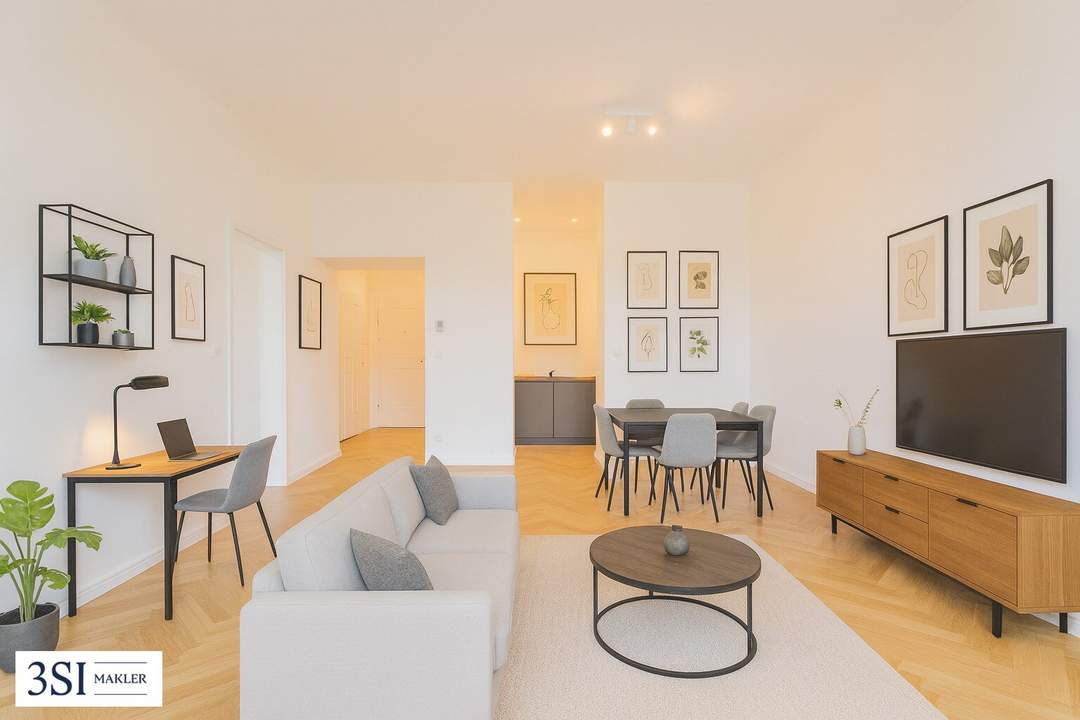 2-Zimmer-Wohntraum mit Blick ins Grüne – Altbauflair am Laubepark