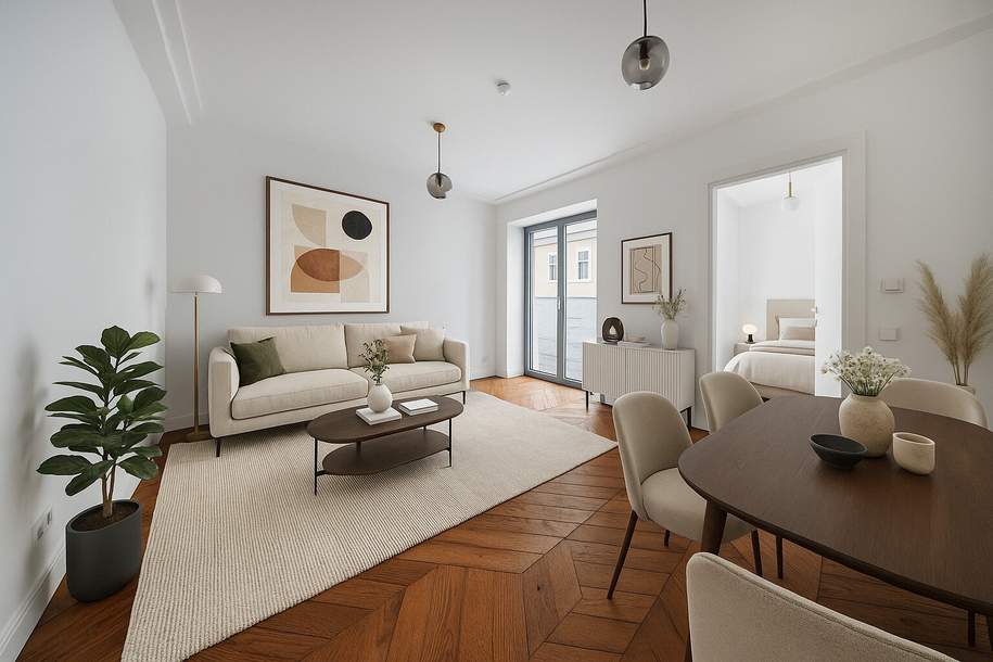 Hofseitiger Erstbezug mit großer Terrasse nächst Donaukanal und Servitenviertel!, Wohnung-kauf, 479.000,€, 1090 Wien 9., Alsergrund