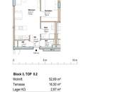 Neubau-Kleinwohnung mit ca. 53 m² + 16,50 m² Terrasse