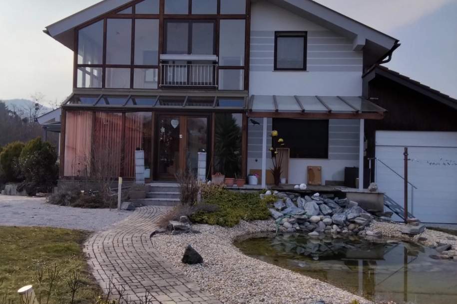 WIESEN , schöne Ruhelage, traumhafte Liegenschaft mit Wintergarten, Pool, Biotop, 4 Garagen etc. (Provisionsfrei), Haus-kauf, 675.000,€, 7203 Mattersburg