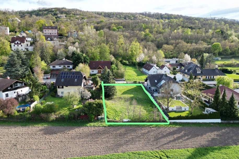 Top Preis!! € 870 pro m² (aufgeschlossen!) in absoluter Bisamberger Ruhelage, Grund und Boden-kauf, 870,€, 2102 Korneuburg