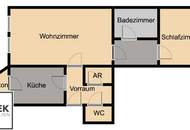 Wohntraum für Singles &amp; Pärchen in Döbling: 2-Zimmer Wohnung im 4. Stock mit kleinem Balkon