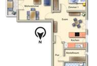 Charmante Eigentumswohnung mit Balkon &amp; Kachelofen in Velden