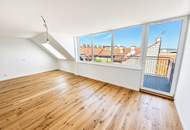 Penthouse über den Dächern Wiens – Maisonette mit Panoramablick in U-Bahn Nähe! Balkon und Terrasse!
