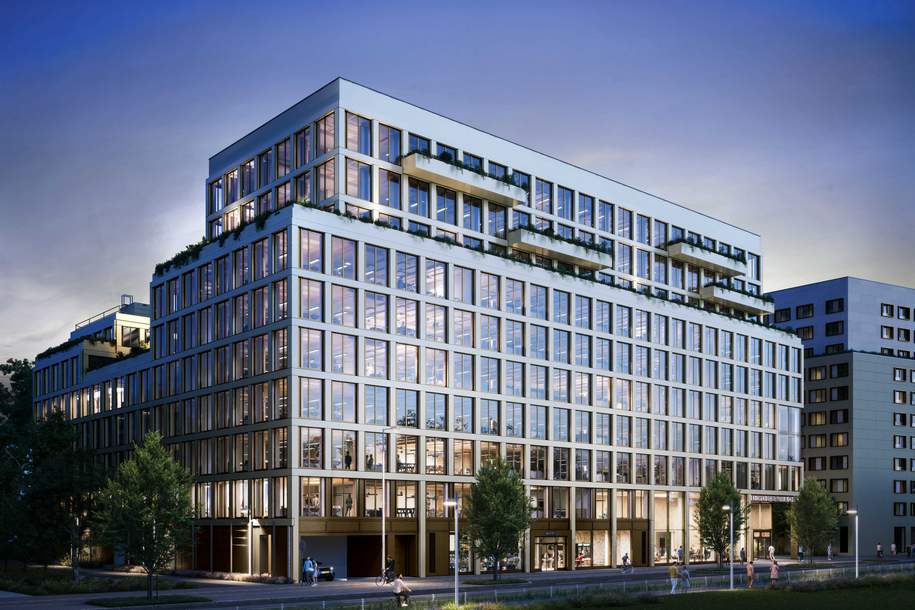 Besser arbeiten im CO2 neutralem LeopoldQuartier, Gewerbeobjekt-miete, 23,60,€, 1020 Wien 2., Leopoldstadt